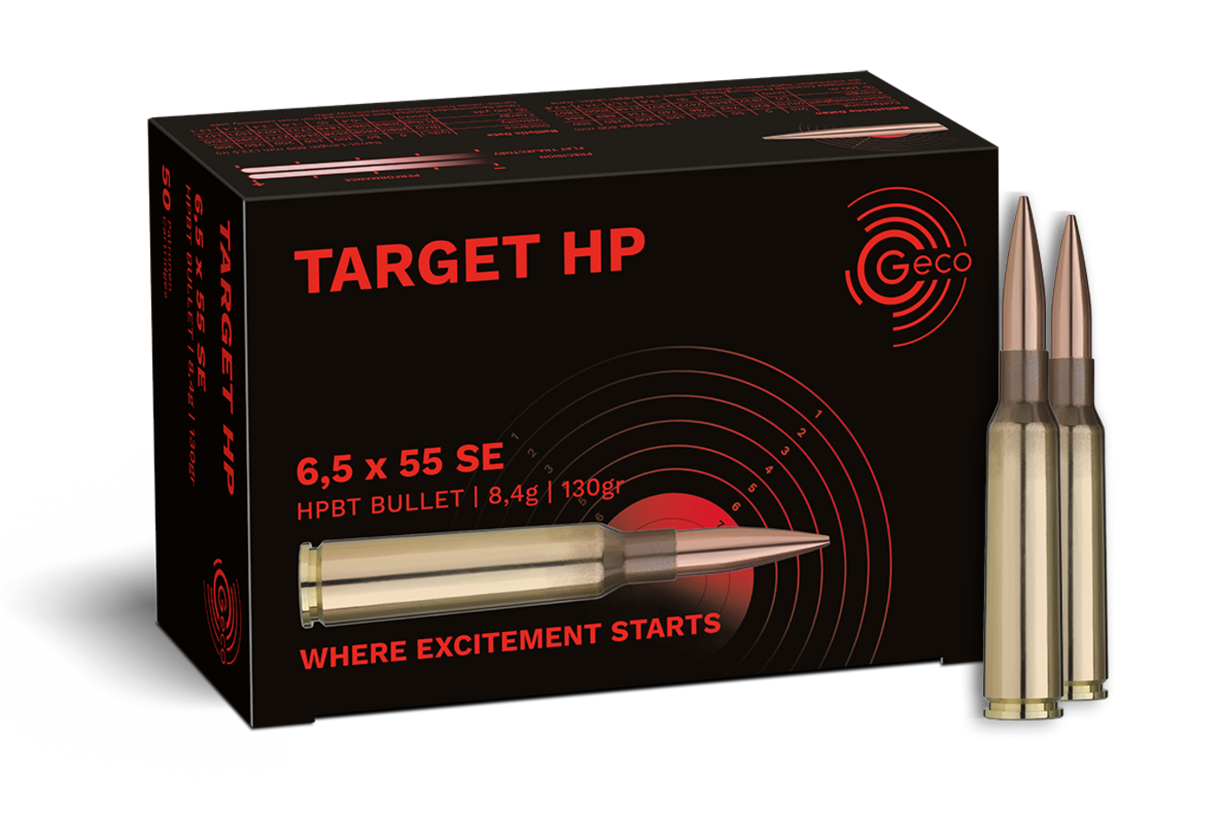 Geco 6,5x55 SE Target HP 8,4g / 130gr