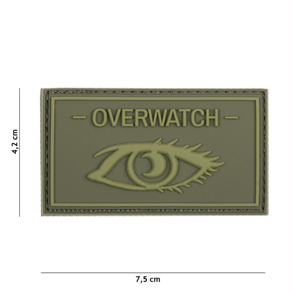 4441305240_z Patch 3D PVC Overwatch Green