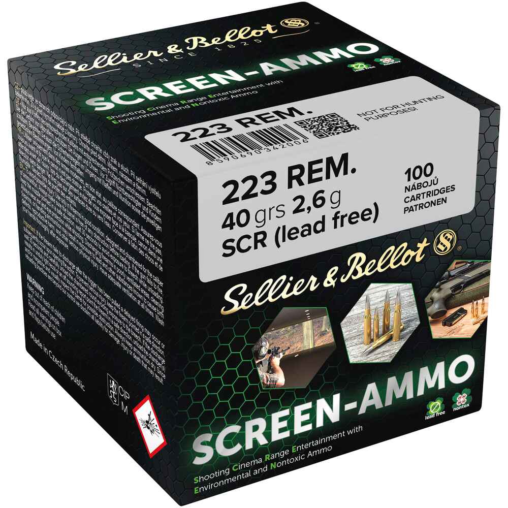 S&B Screen .223 Rem. SCR Zink 2,6g / 40gr