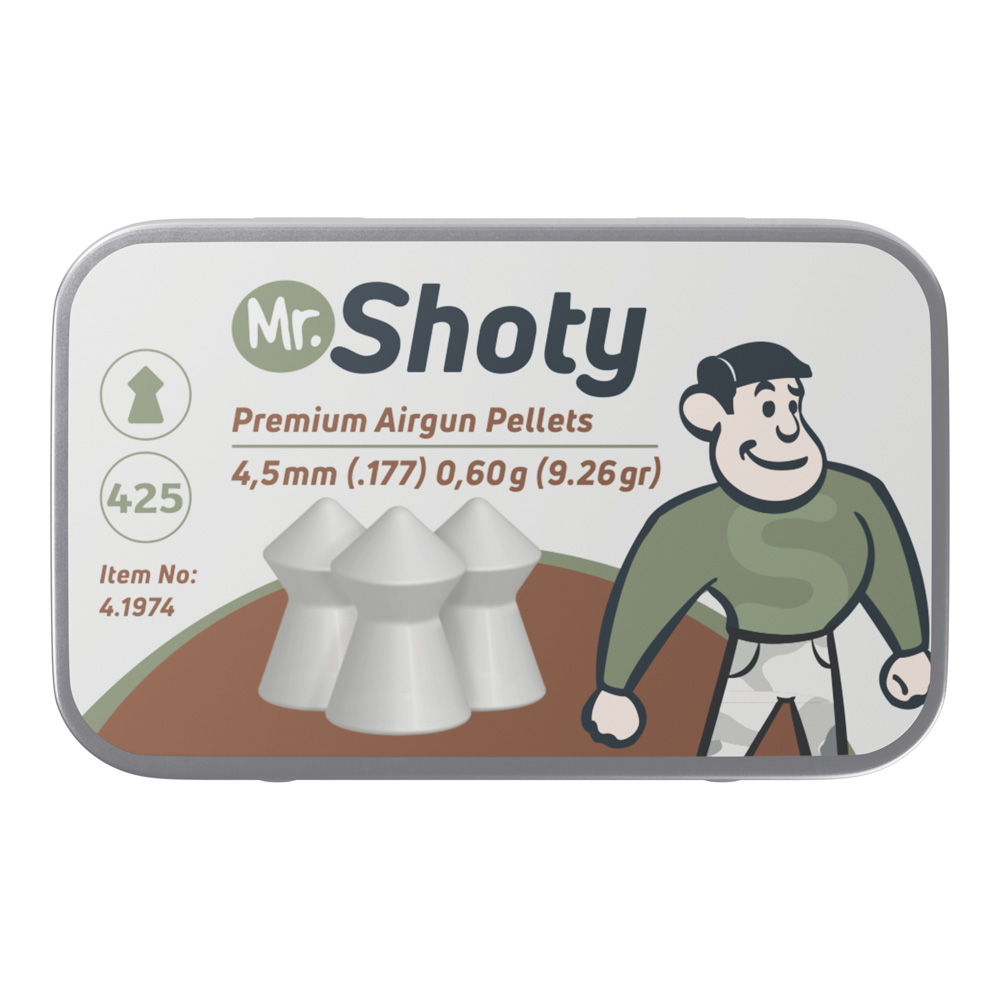 Mr. Shoty Spitzkopf Diabolos 4,5 mm(.177) 0,60g  425Stk.