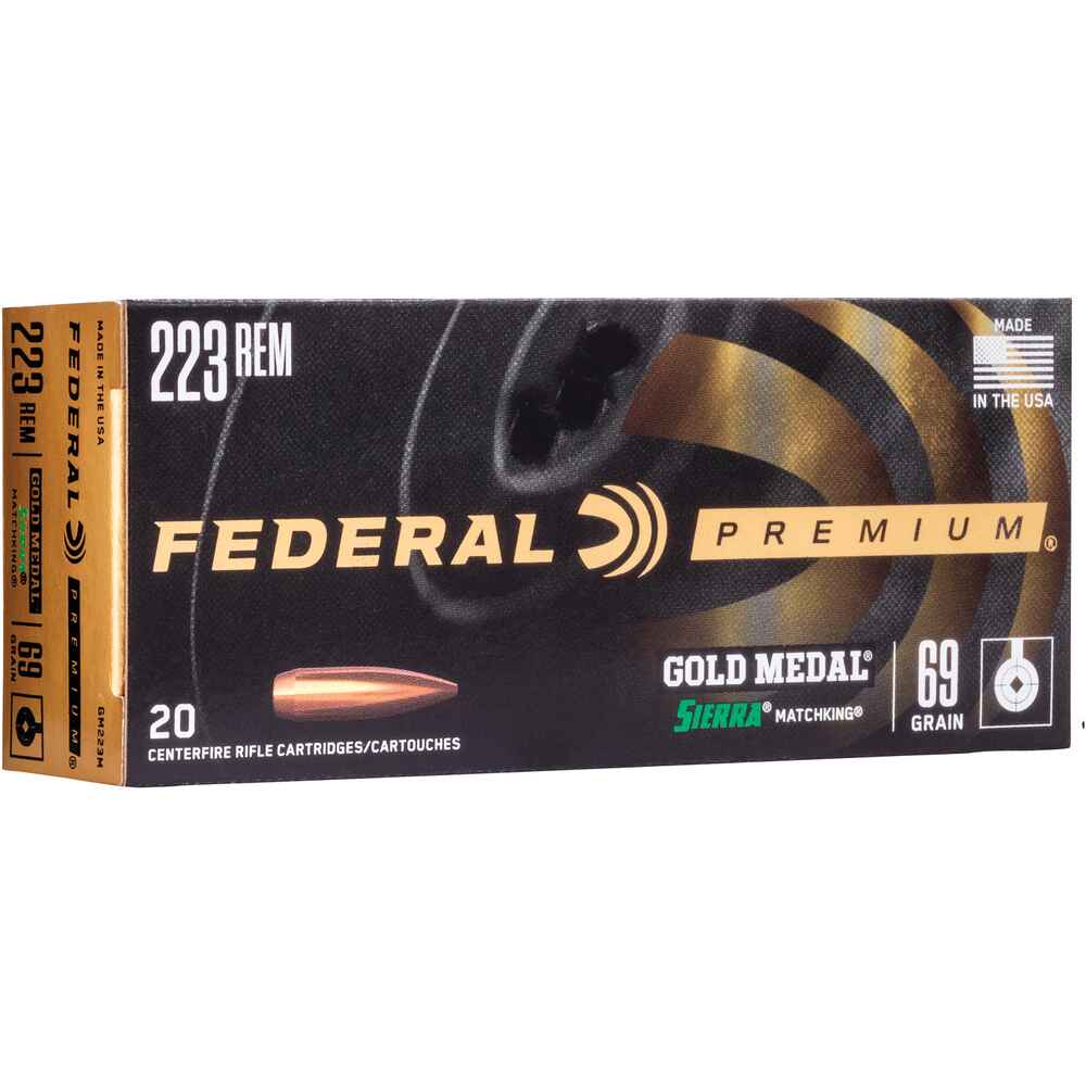 Federal .223 Rem. Premium Gold Medal Sierra MatchKing 4,5g / 69gr