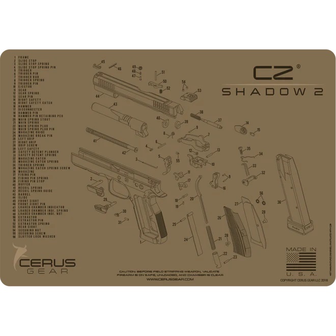CZ-SHADOW-2-CLEANING-MAT_660x Cerus Gear CZ Shadow 2 Handgun Cleaning Mat