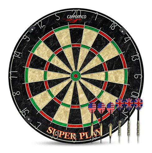 Carromco Steeldartboard Superplay Bristle