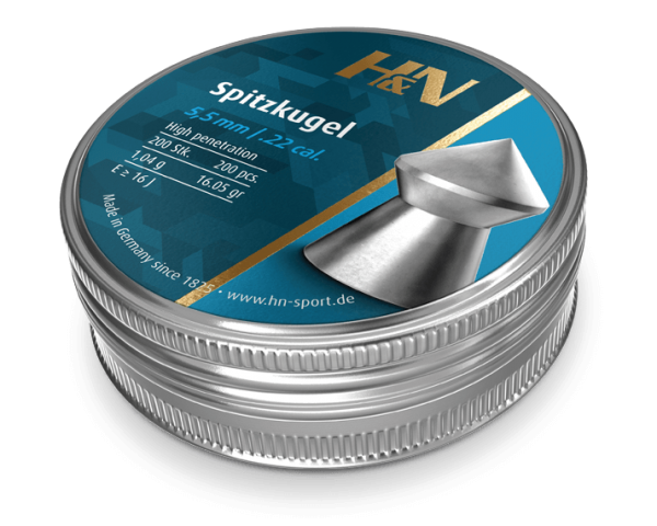 spitzkugel_55_web H&N Spitzkugeln 5,5 mm /.22 cal.