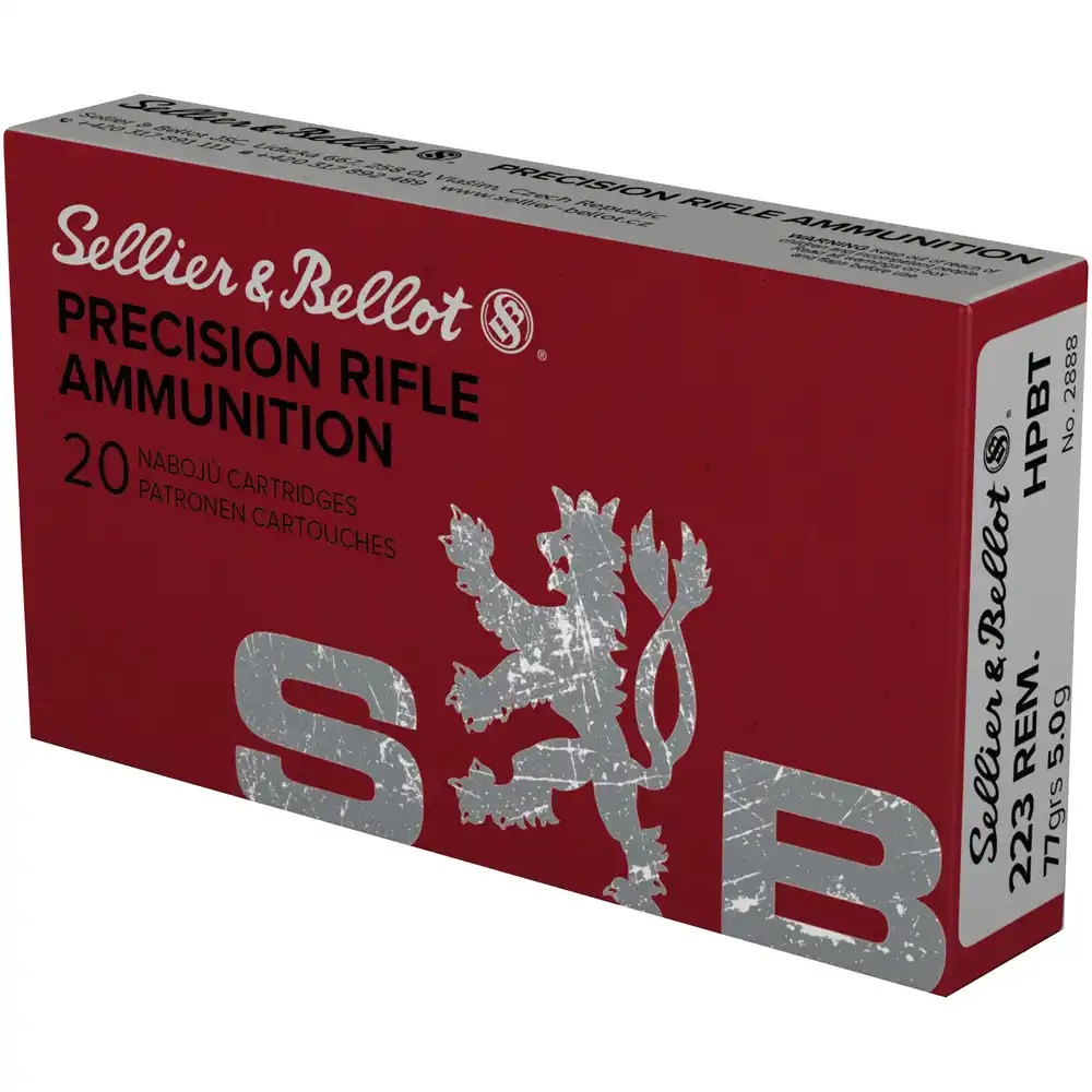 Sellier & Bellot .223 Rem. OTM HPBT 5,0g / 77gr Sellier & Bellot .223 Rem. OTM HPBT 5,0g / 77gr