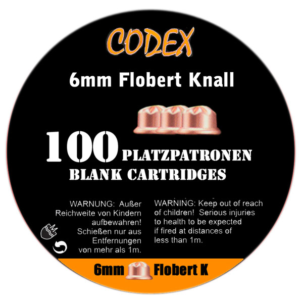 47883_2014 Codex Platzpatronen 6mm Flobert Knall