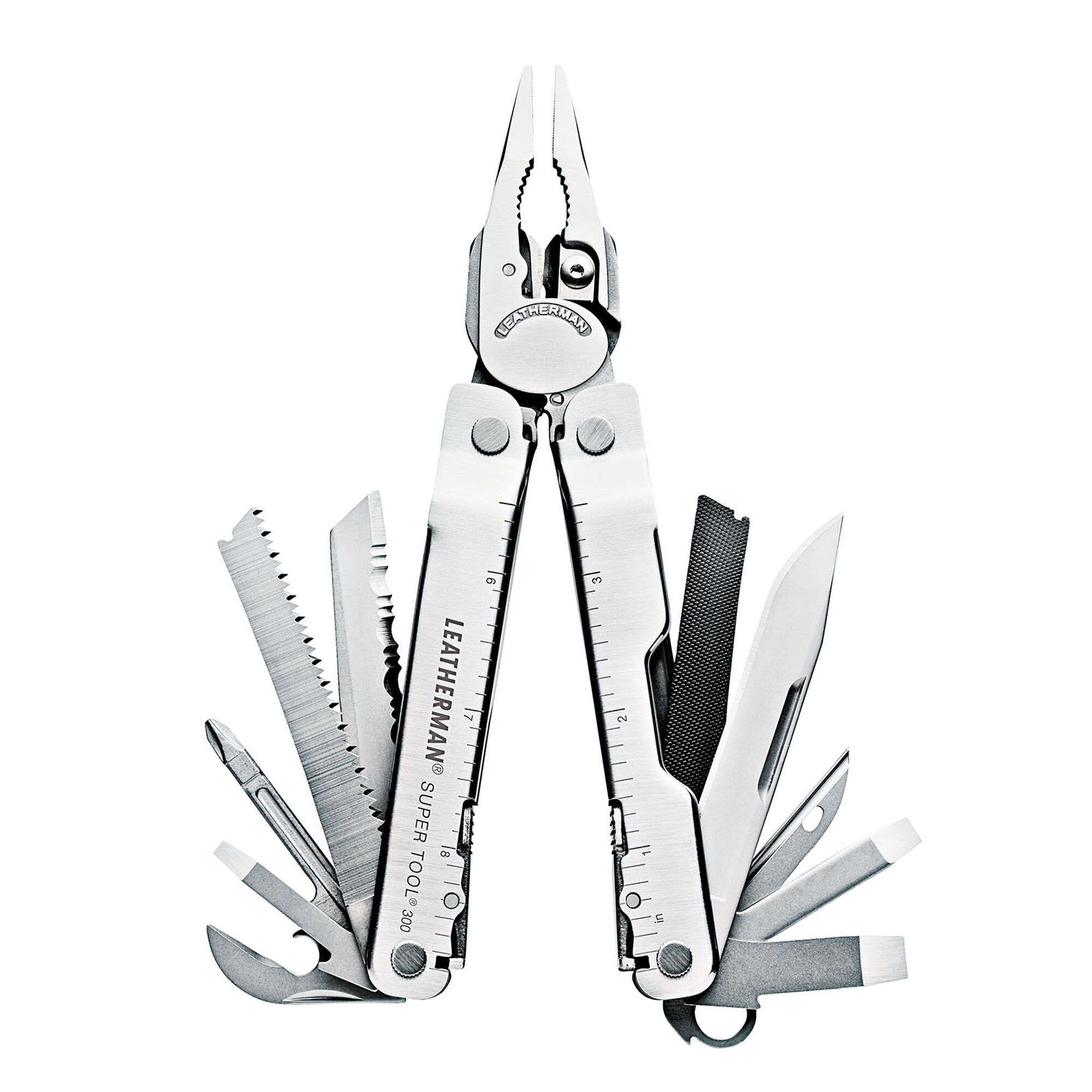 supertool-300-silver-fanned Leatherman Super Tool 300