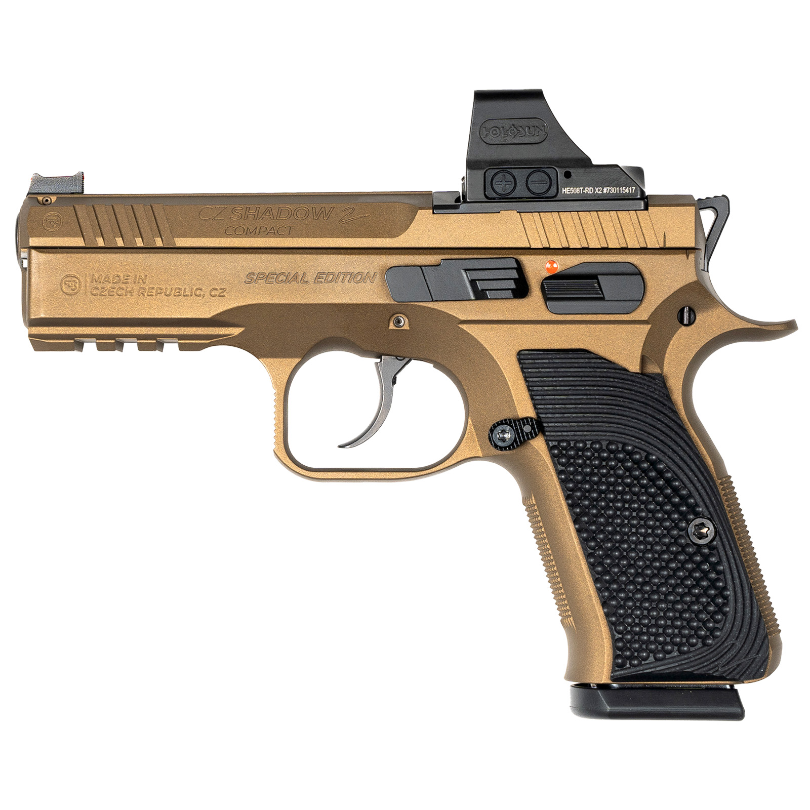 CZ Shadow 2 Compact Bronze OR Holosun 9mm Luger CZ Shadow 2 Compact Bronze OR Holosun 9mm Luger