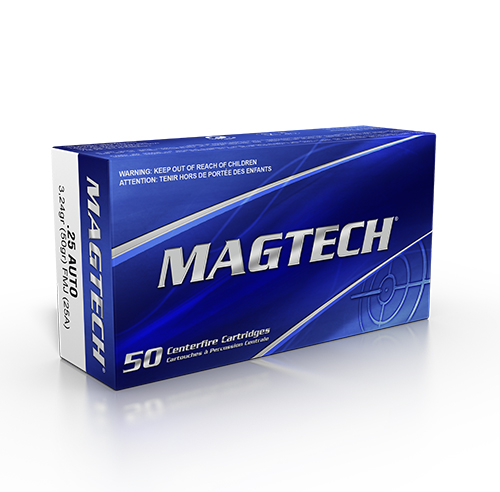 Magtech 6,35mm (.25 Auto) FMJ 3,24g / 50gr Magtech 6,35mm (.25 Auto) FMJ 3,24g / 50gr