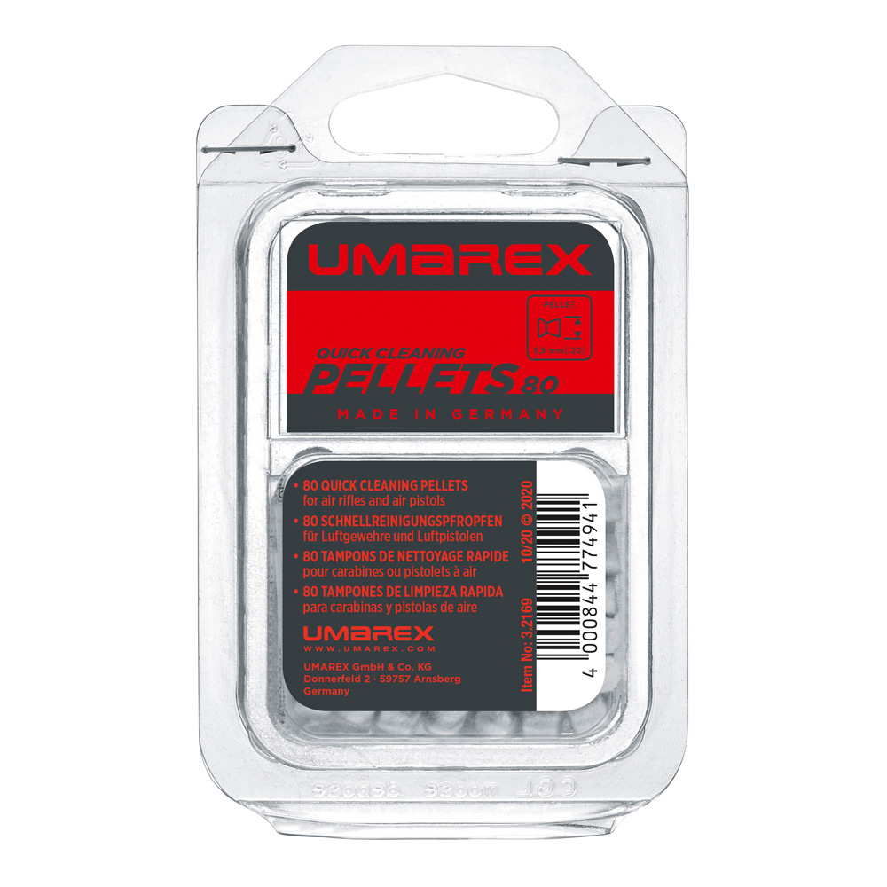 3-2169_QuickCleaningPellets_front_pack_ret Umarex Schnellreinigungspfropfen für Kal. 5,5 mm (.22), 100 St.