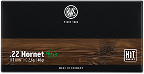 rws_22hornet_hit_2_6g_2419837_Verpackung-frontal RWS .22 Hornet HIT 2,6g / 40gr