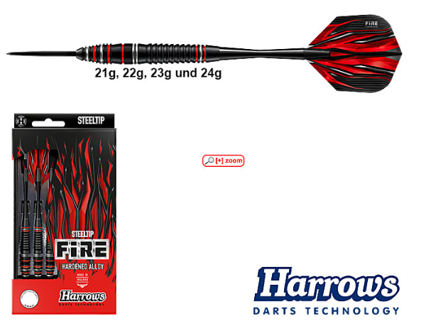 Harrows Fire Hardened Alloy  - Steeltip Dartpfeile