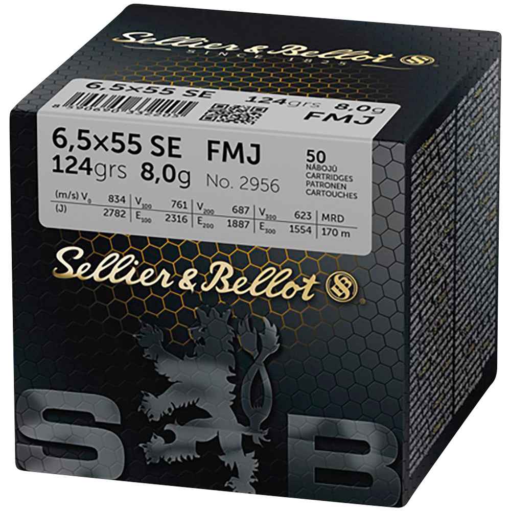 S&B 6,5x55 FMJ 8g / 124gr