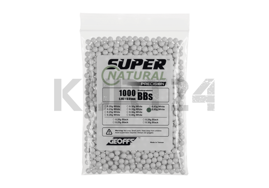 26670 Geoffs 0.45g Bio BB Super Natural Precision 1000rds