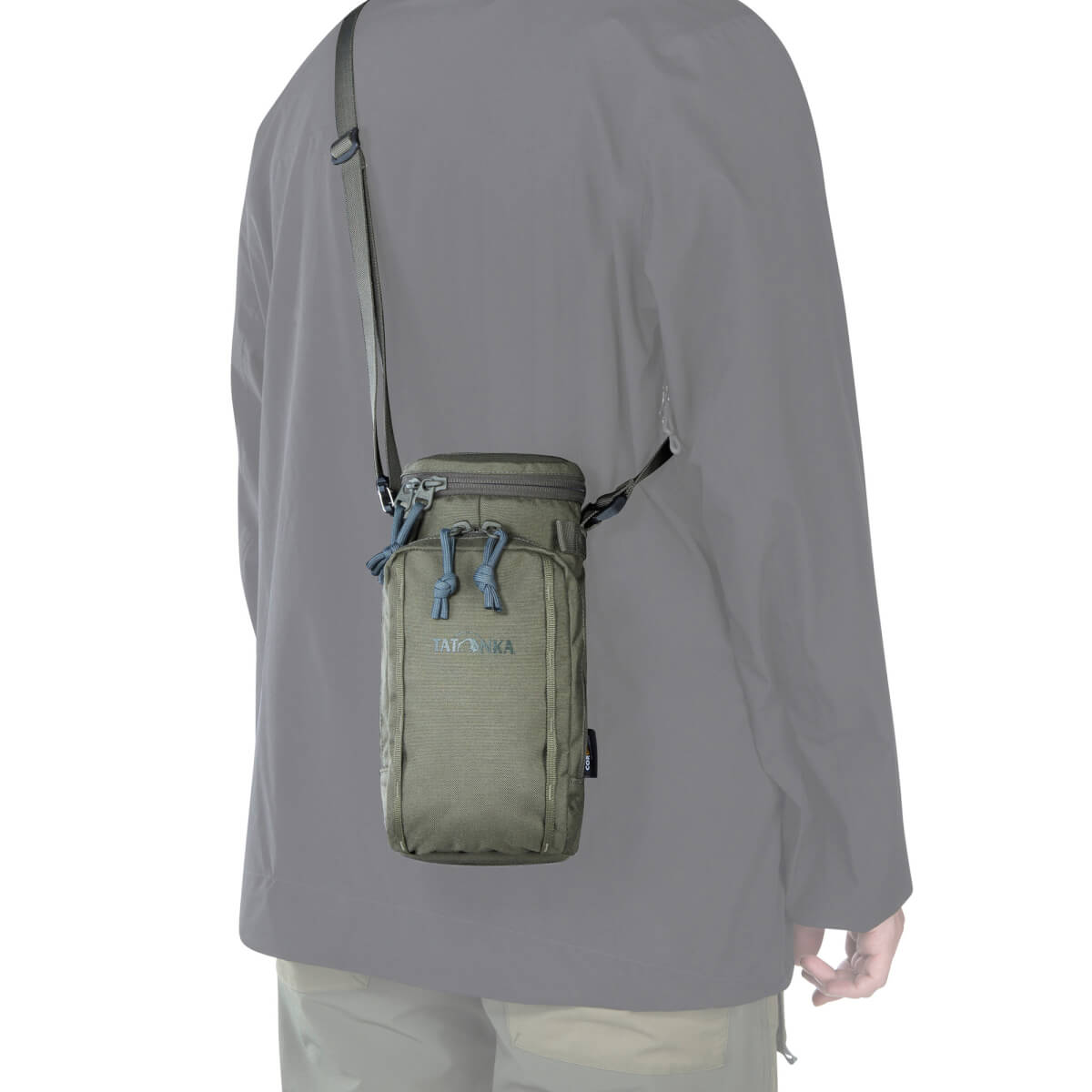 Tatonka Bottle Pouch 1l Isolierhülle Stone Grey Olive