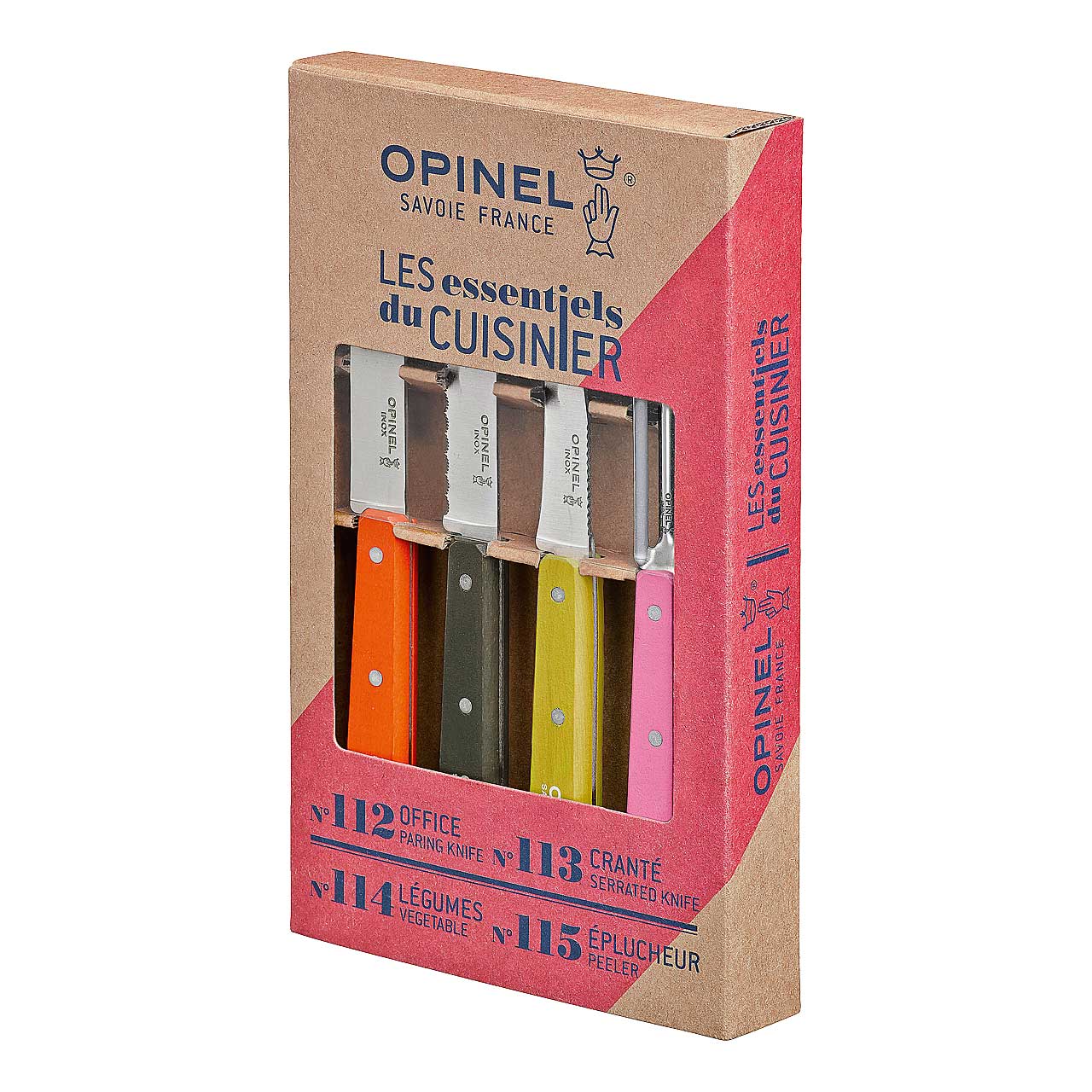 254176 Opinel Küchenmesser-Set Les Essentiels 50s 4-teilig