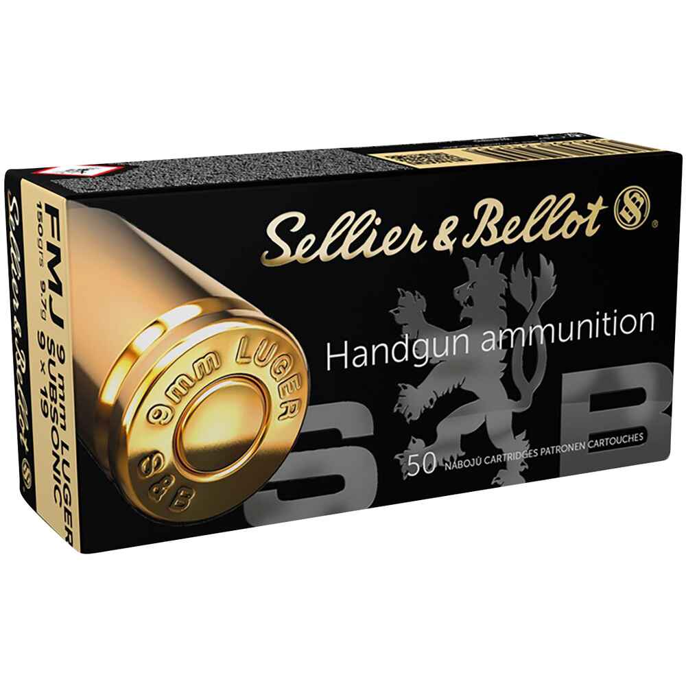 S&B 9mm Luger Vollmantel Subsonic 9,7g / 150gr