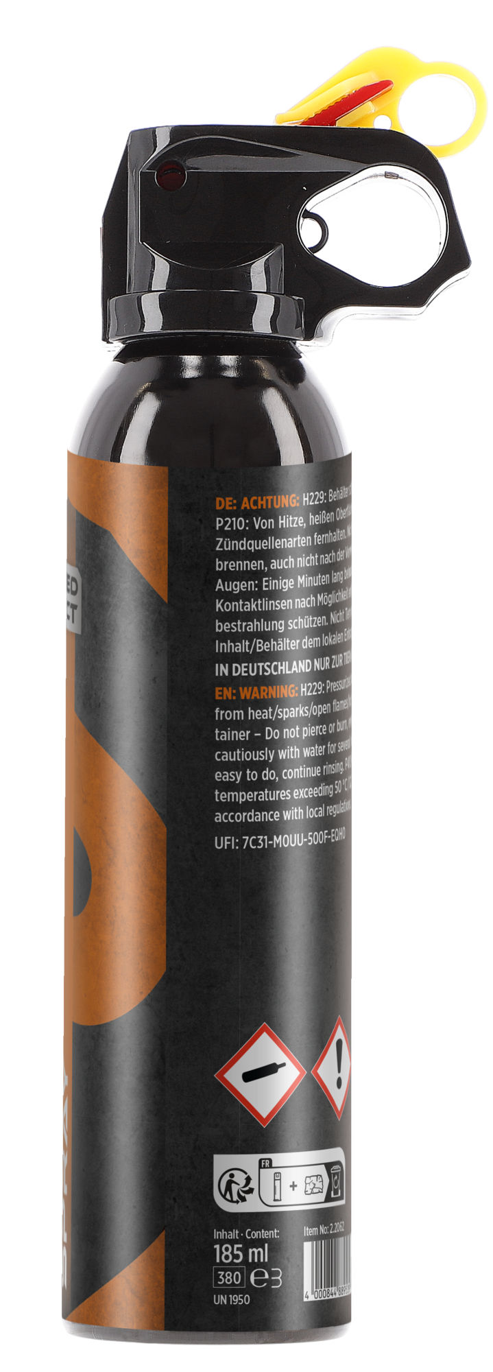 P2P PDS-380 Pfefferspray konischer Strahl 185 ml