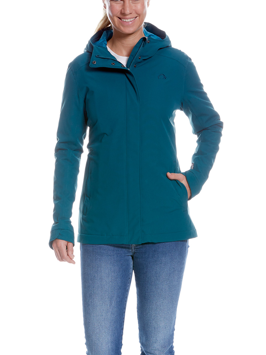 Tatonka Jons Womens Hooded Jacket Teal Green