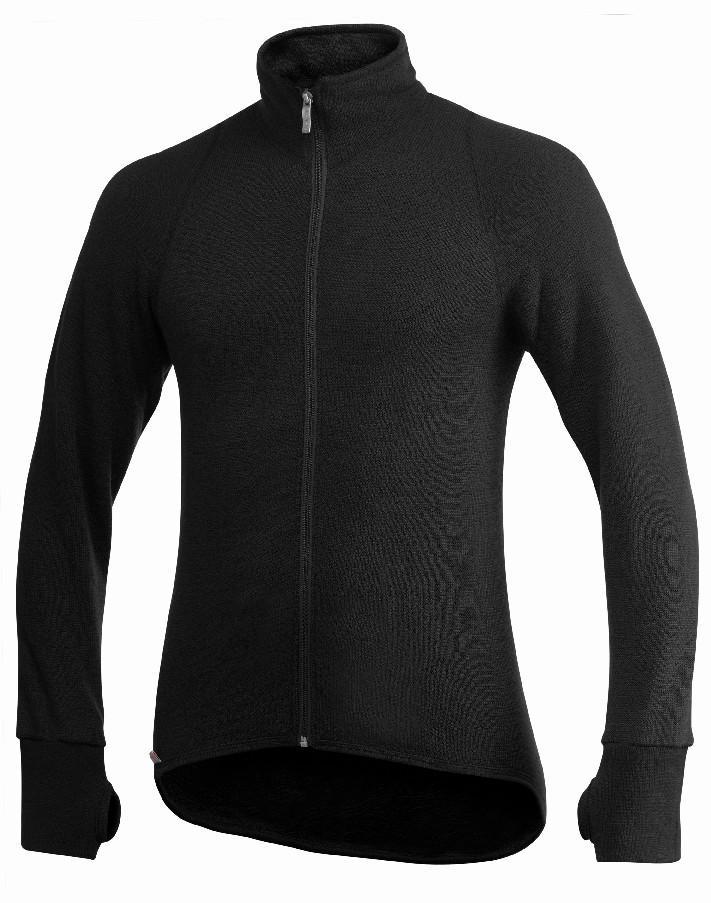723600-black-Full-Zip-Jacket-600-Front Woolpower Full Zip Jacket 600 Wolljacke