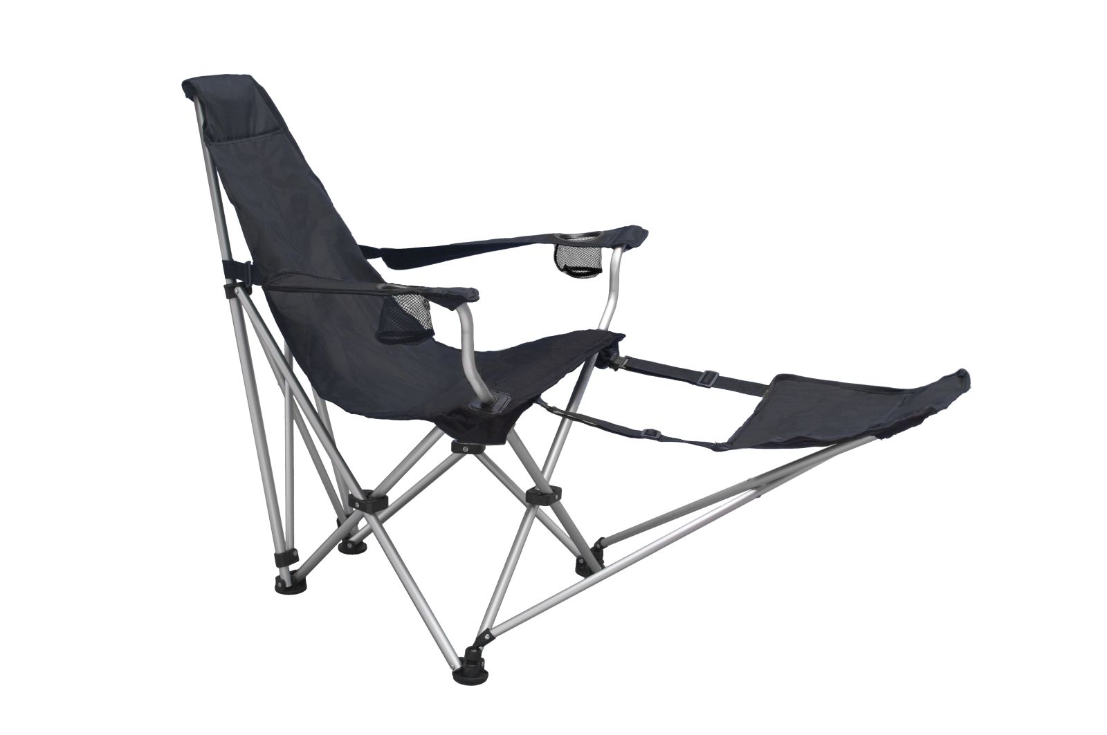 591508 BasicNature Travelchair Sun Chair schwarz