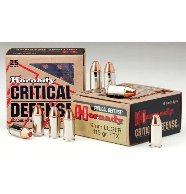 Hornady 9mm Luger Critical Defense FTX 7,5g / 115gr Hornady 9mm Luger Critical Defense FTX 7,5g / 115gr