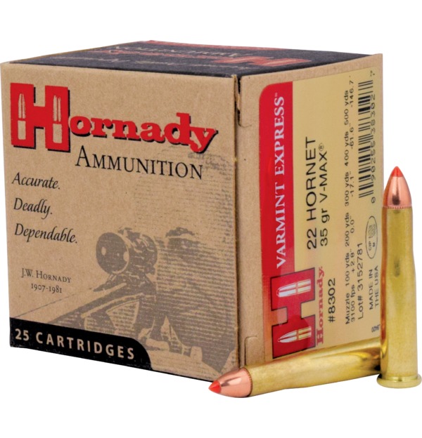 1410991601-8302-22-HORNET-35-GR-V-MAX Hornady .22 Hornet 35 gr V-MAX