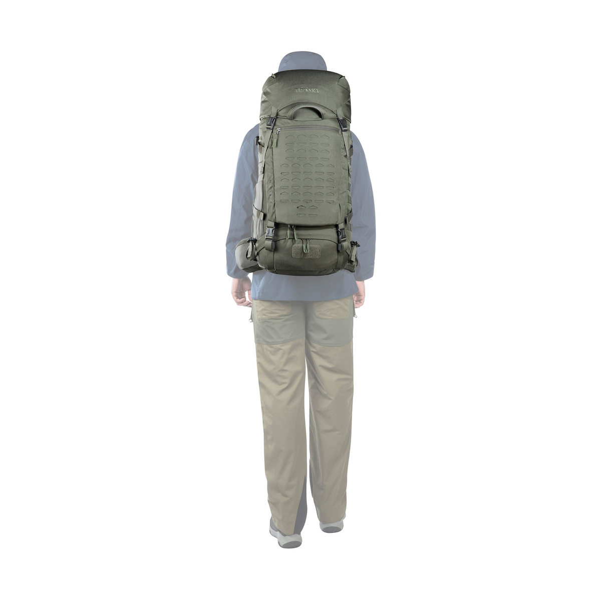 Tatonka Pyrox 45+10 Bushcraft-Rucksack Stone Grey Olive
