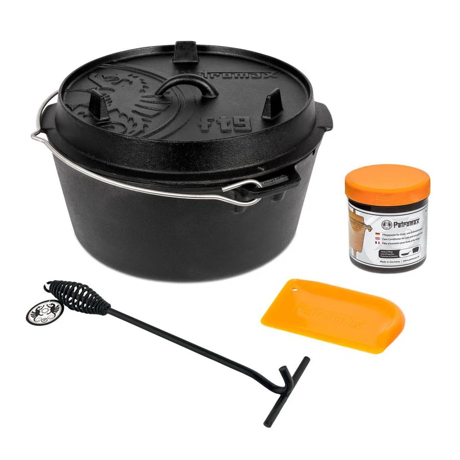 Petromax Feuertopf ft9-t Set Einsteiger - Dutch Oven Set 9 Liter