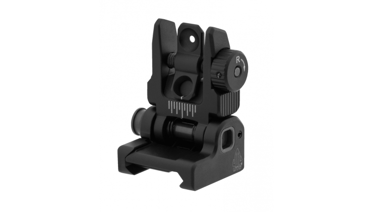 mnt-957 UTG Accu-Sync Spring Loaded AR15 Flip Up Rear Sight