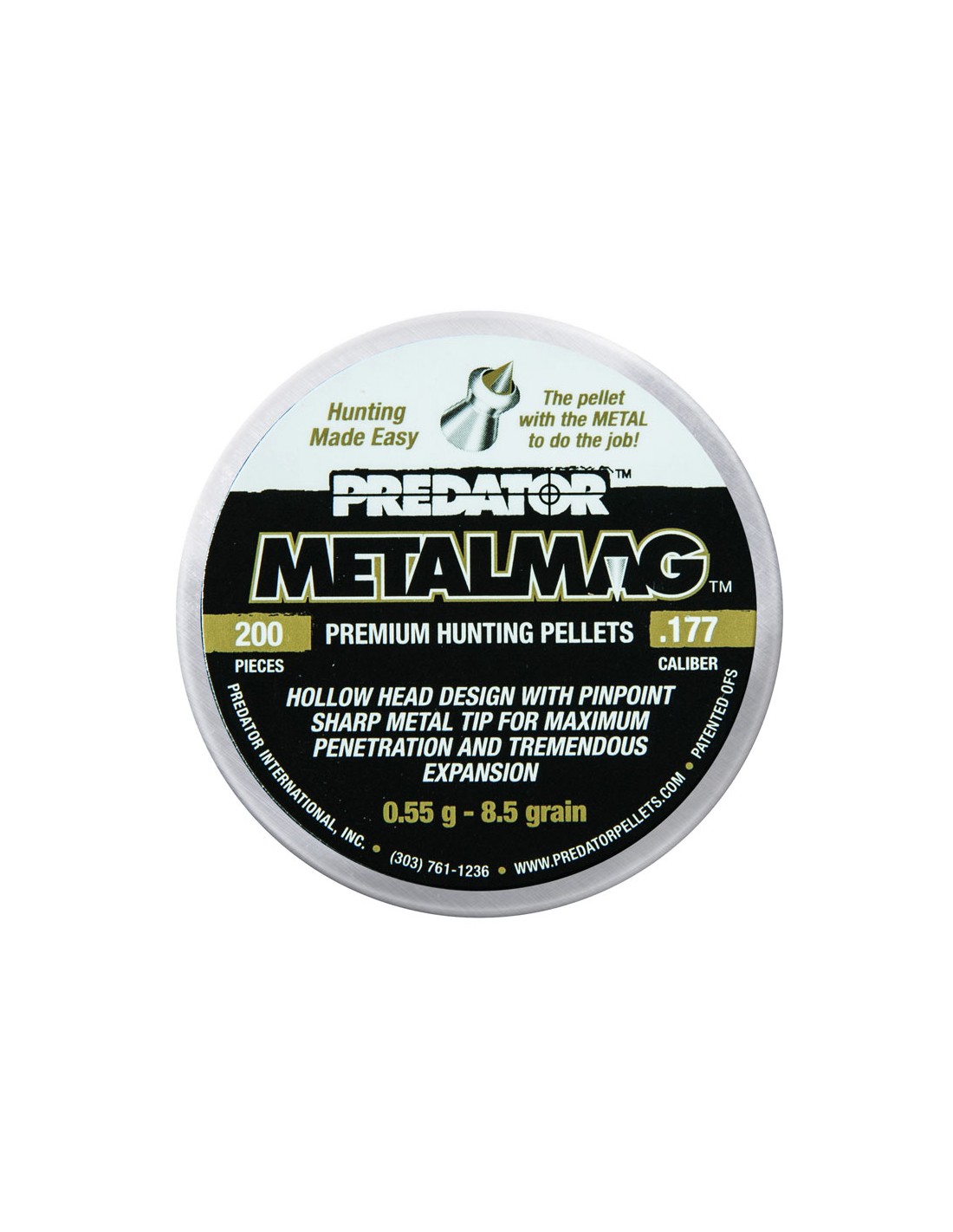 JSB Predator Metalmag Match Diabolos 4.5mm /.cal.177 0,55g