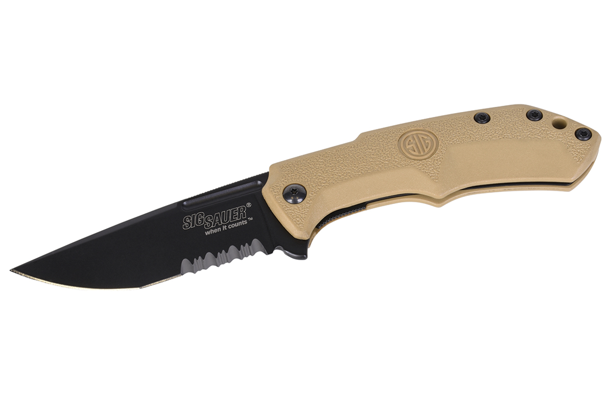SIG-0118-CTS Sig Sauer M1 Tactical Klappmesser Tan