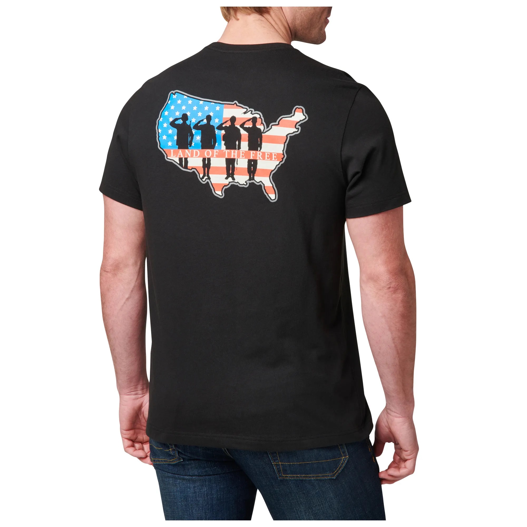 76255_019_LAND_OF_THE_FREE_SS_TEE_01 5.11 Tactical Land of the Free T-Shirt