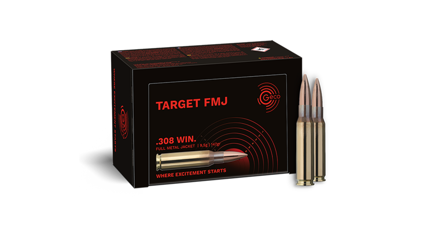 Geco .308 WIN. Target FMJ 9,5 g / 146 gr