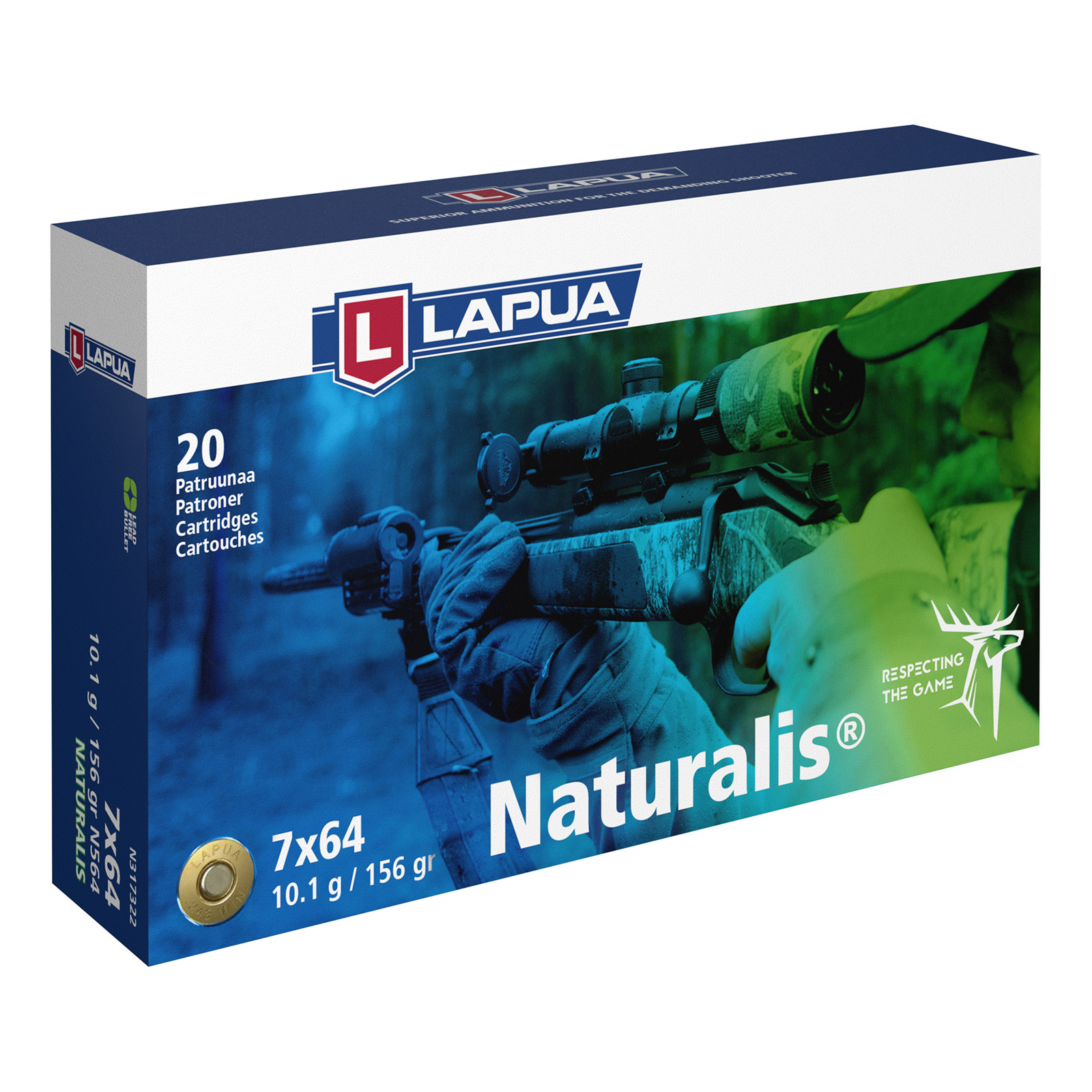 44636_2020 Lapua 7x64 Naturalis 10,1g / 156gr
