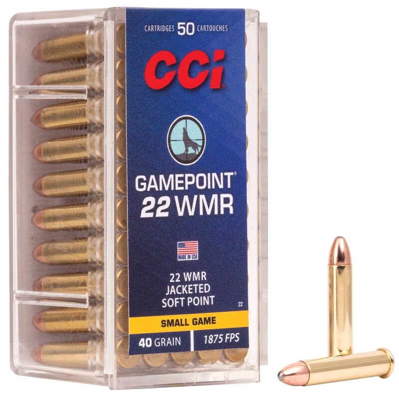 CCI .22 WMR 40gr. Gamepoint Jacketed Soft Point