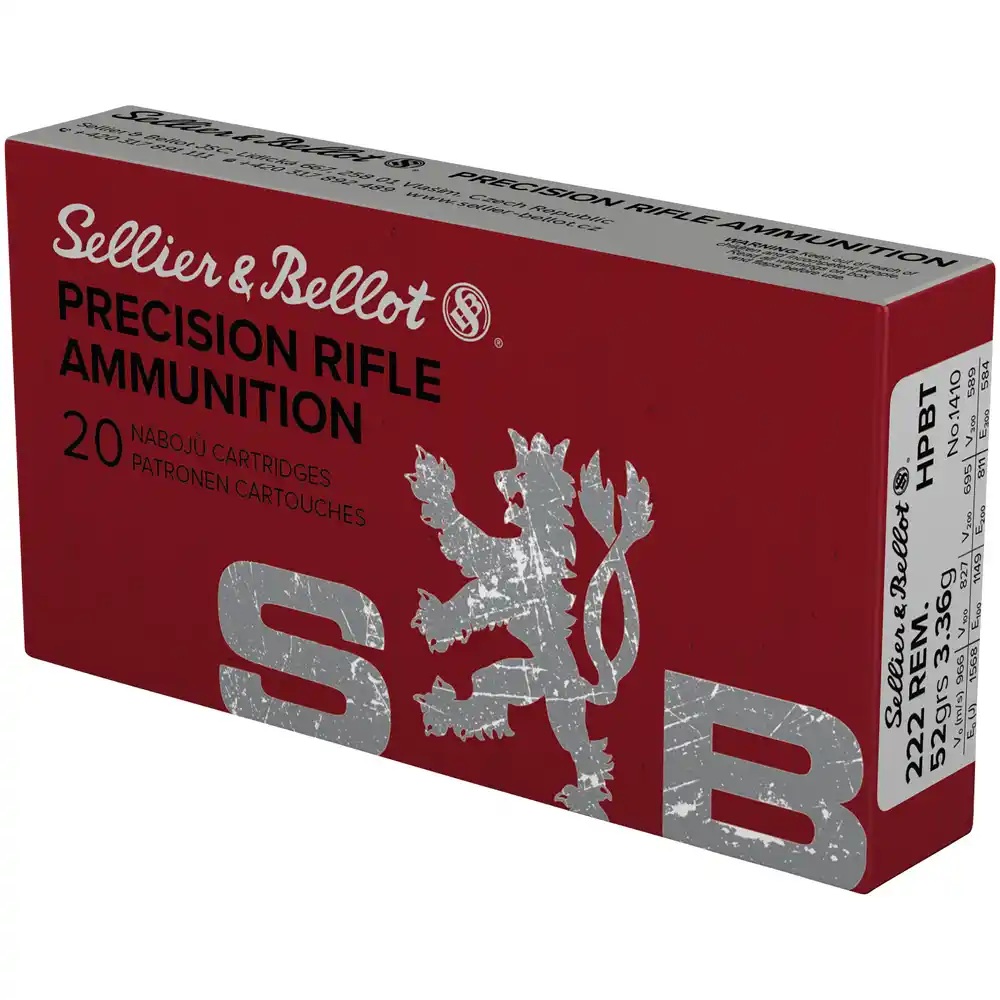 Sellier & Bellot .222 Rem. HPBT OTM 3,4g / 52gr