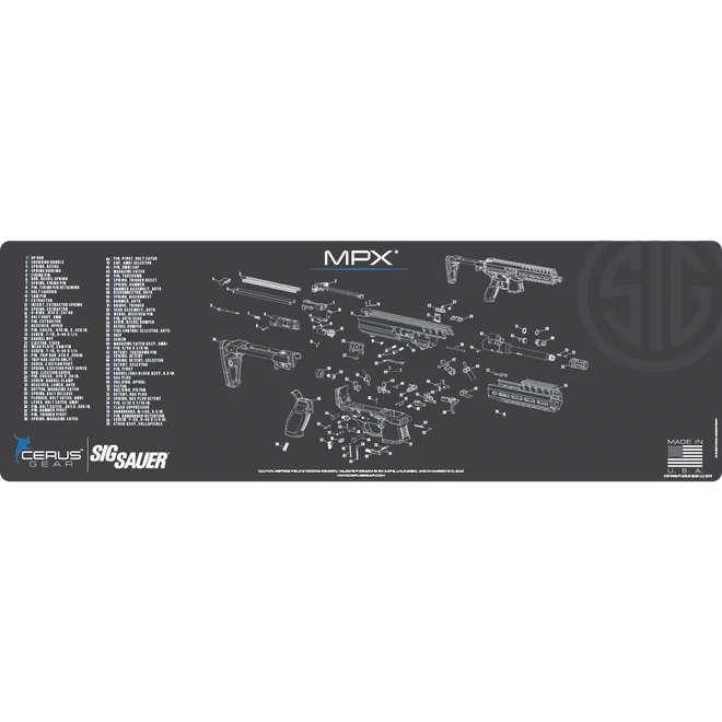 Cerus Gear Sig Sauer MPX Rifle Cleaning Mat