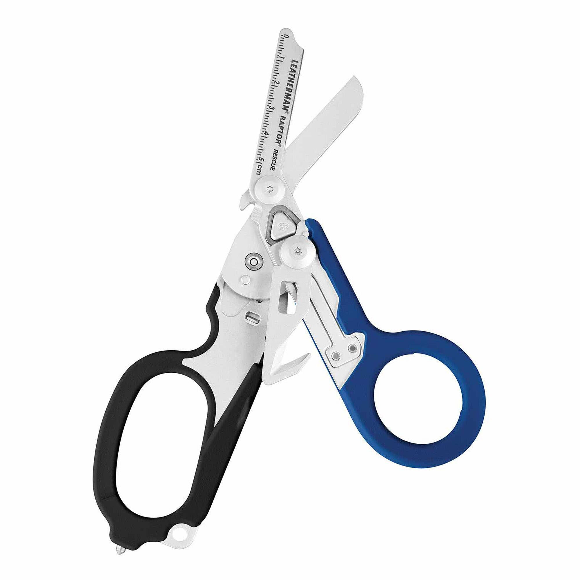 raptor-rescue-blue-black-fanned Leatherman Raptor Rescue