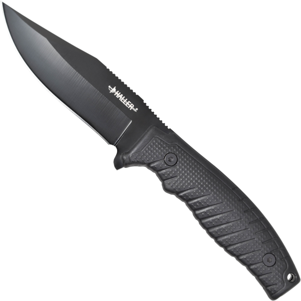 Haller Outdoormesser schwarz