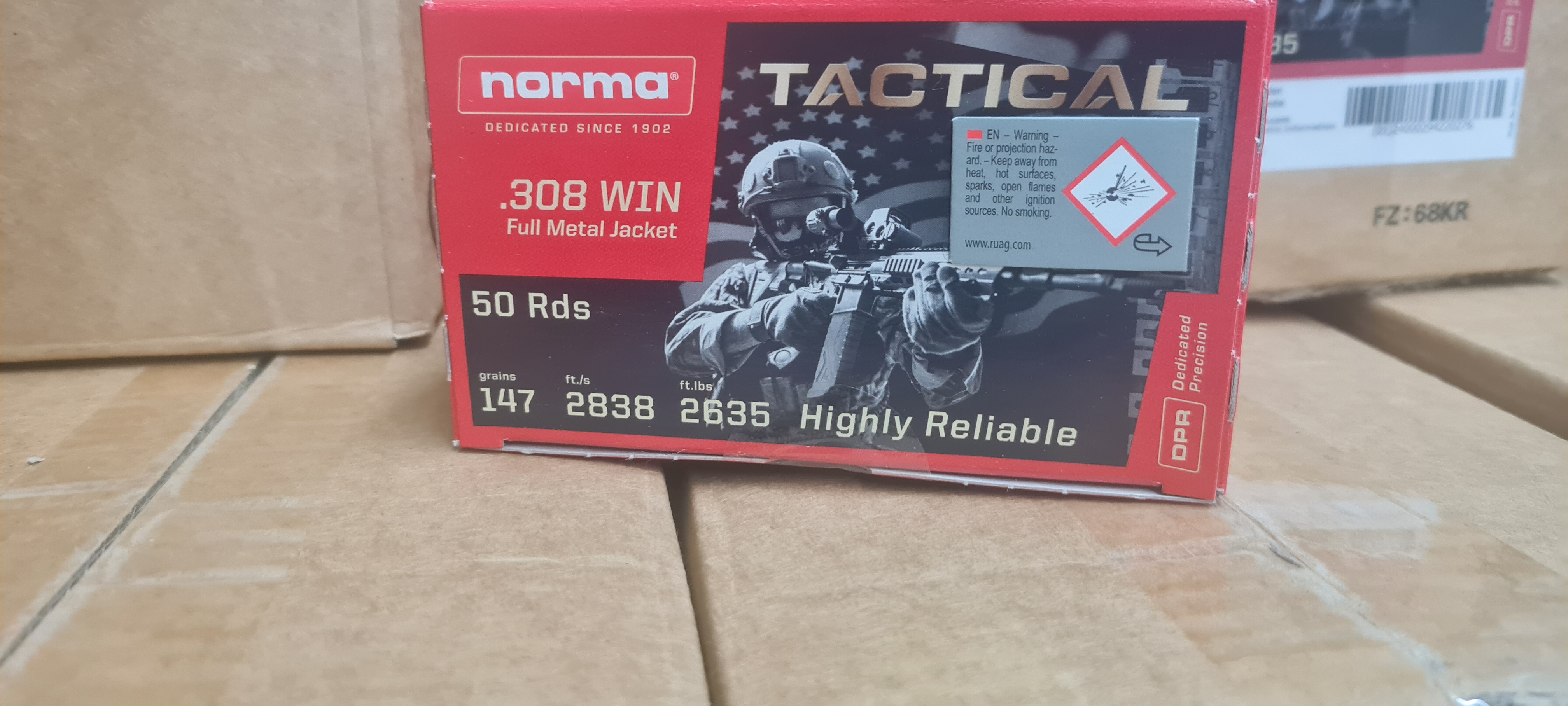 20220506_084208 Norma .308 Win. Tactical Vollmantel 9,5g / 147gr