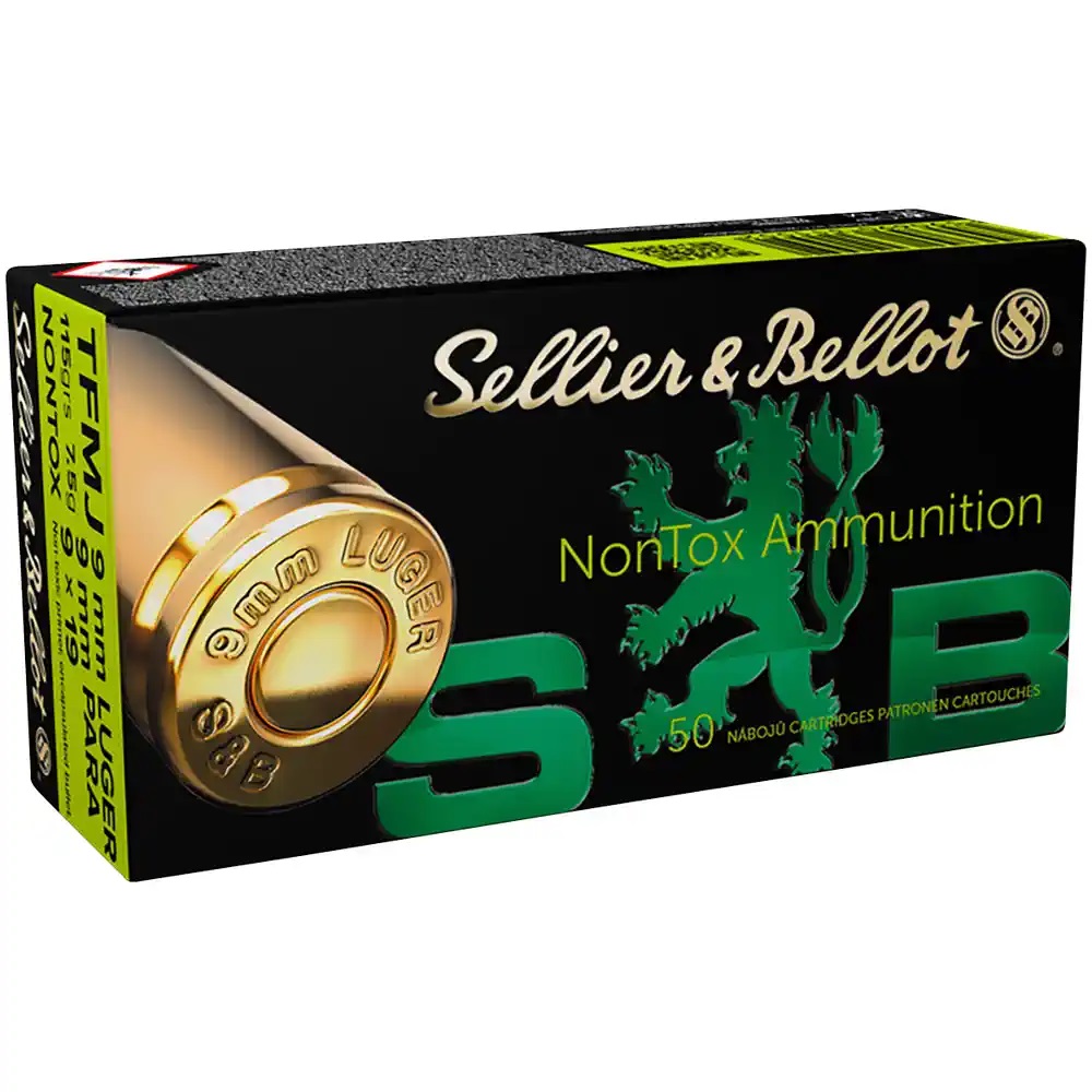 S&B 9mm Luger TFMJ Non-Tox 7,5g / 115gr