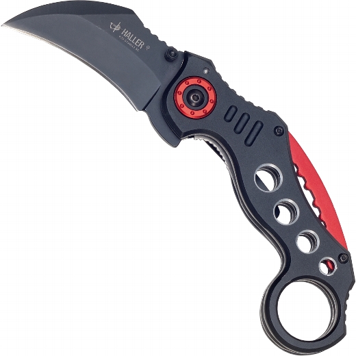 84680_g Haller Taschenmesser Karambit Red Circle