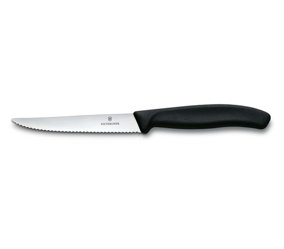 CUT_6_7233__S1 Victorinox Steakmesser Swiss Classic Spitz mit Wellenschliff