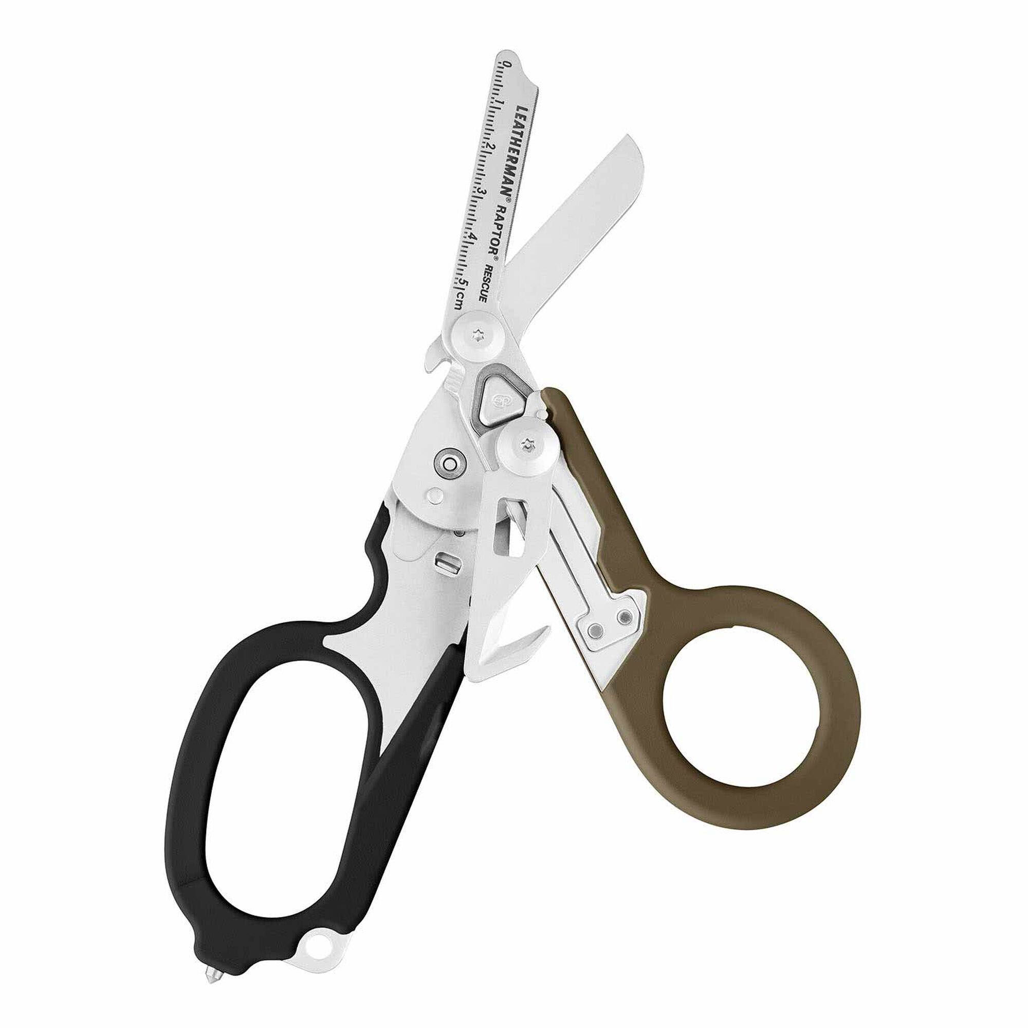 raptor-rescue-tan-black-fanned Leatherman Raptor Rescue Coyote/Schwarz