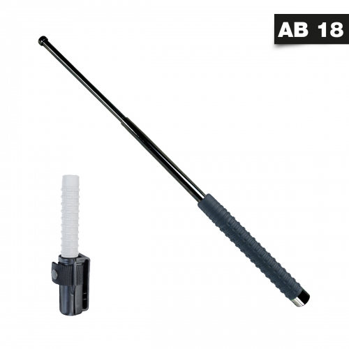 KH-Security  Teleskopschlagstock mit PVC Griff und Profi-Holster