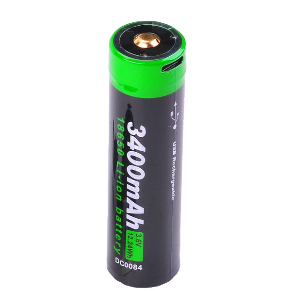 Nextorch DC0084C Akku 18650 USB Lithium-Ion 3.6V / 3.400mAh