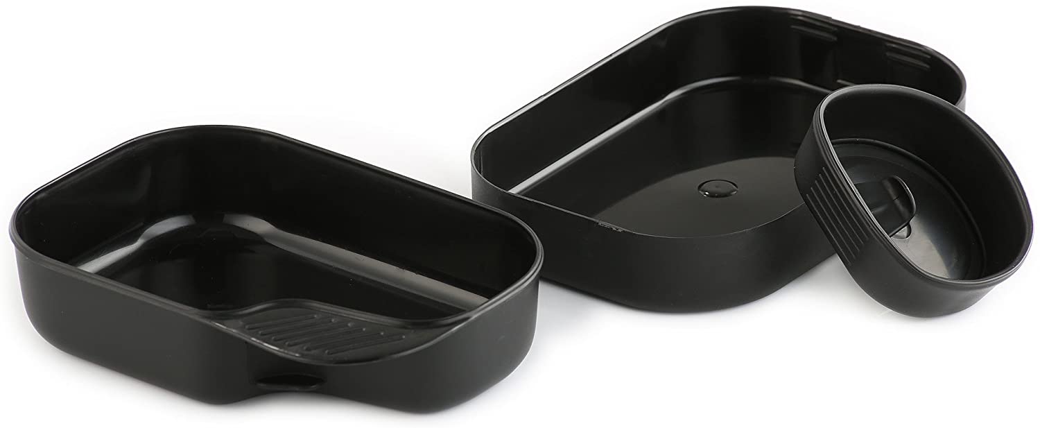 71vn41G7-zL-_AC_SL1500_ Wildo Camp A Box Basic Essgeschirr Schwarz