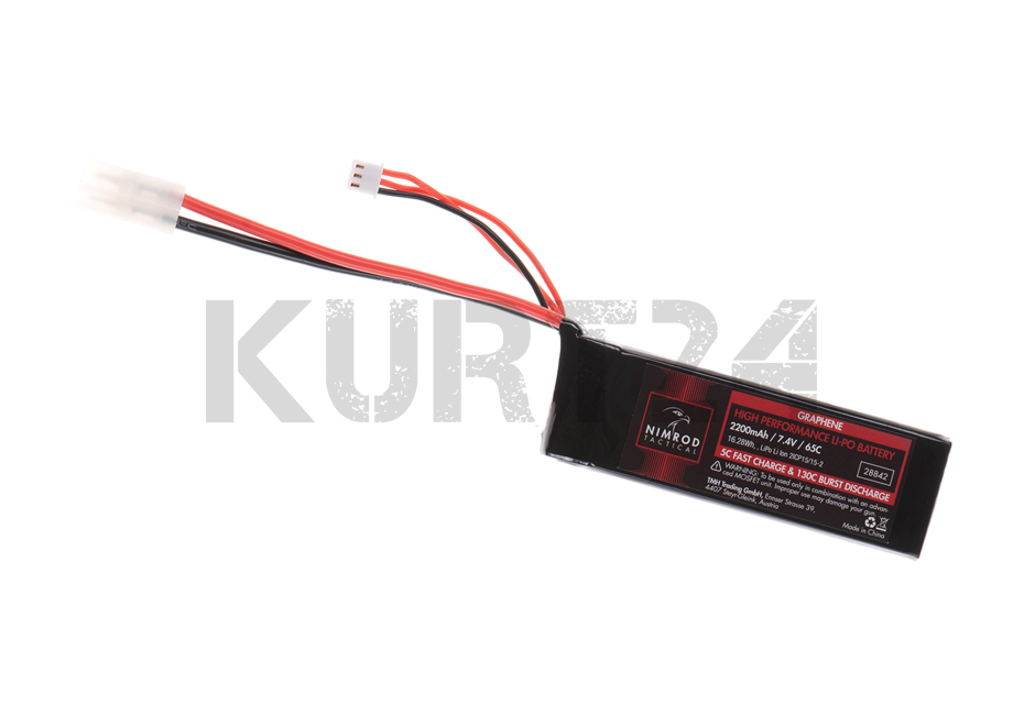 28842 Nimrod Lipo 7.4V 2200mAh 65C Graphene Large Type