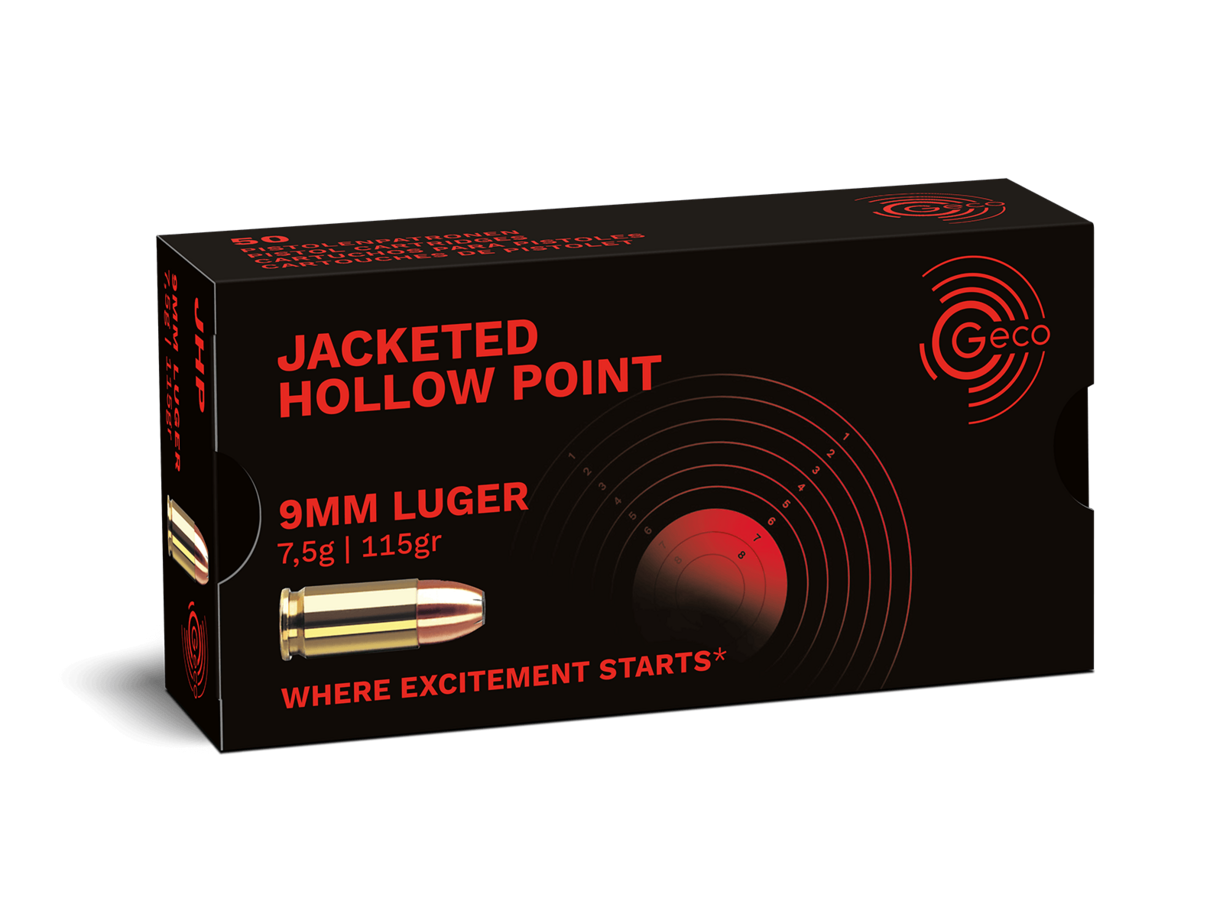 Geco 9mm Luger Hohlspitz 7,5g / 115gr